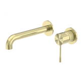 Opal Wall Basin Mixer Brushed Gold (Seperate Back Plate)